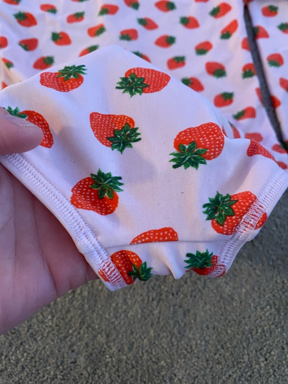 Crewcuts Pink Strawberry Zip Front Rash Guard - Picture 4 of 4